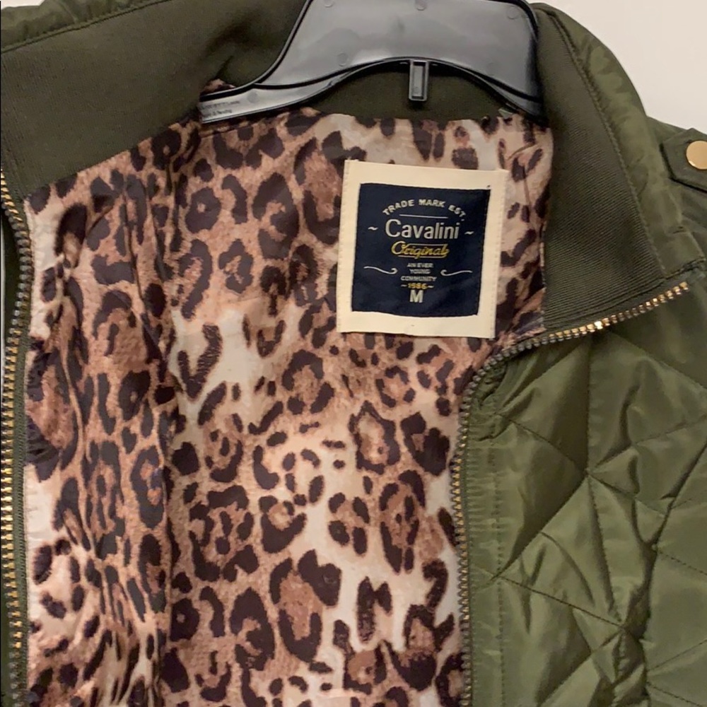 NWT Cavalini olive green vest size Medium - Picture 3 of 8